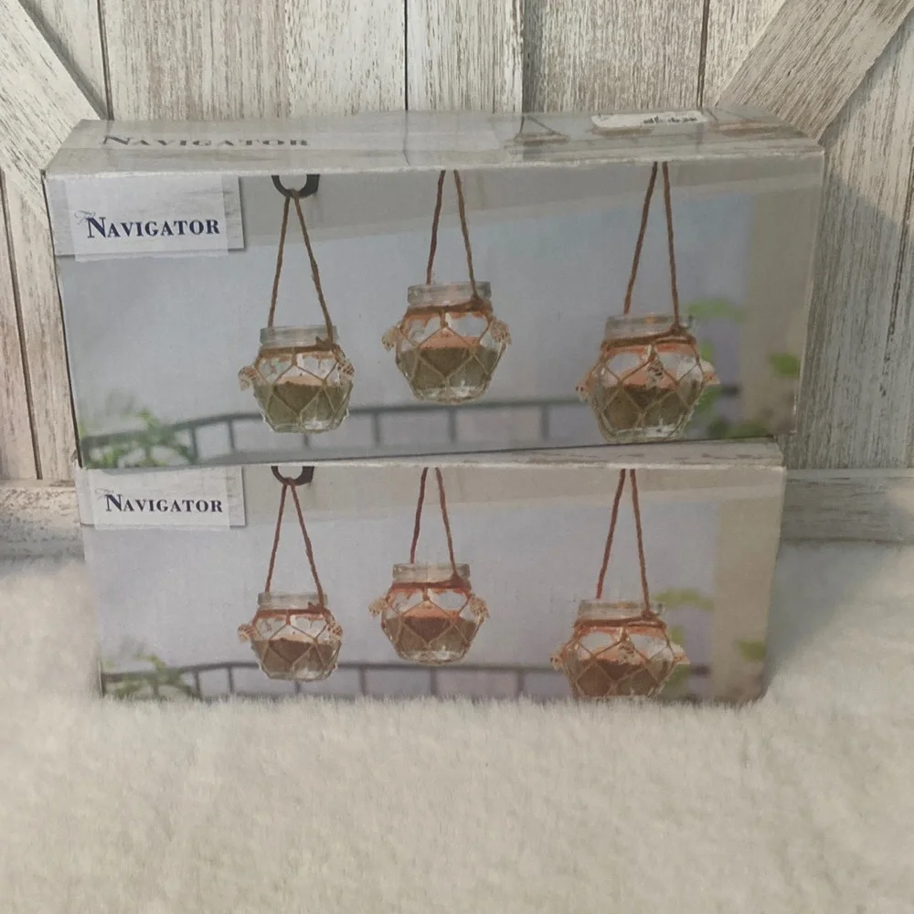 Hanging Glass Candle Holders